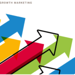 Growth marketing arrows going up